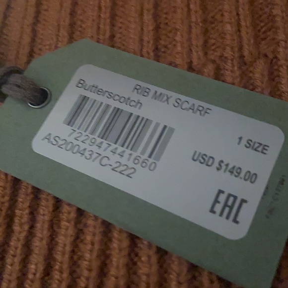 All Saints mixed rib scarf - Picture 7 of 9